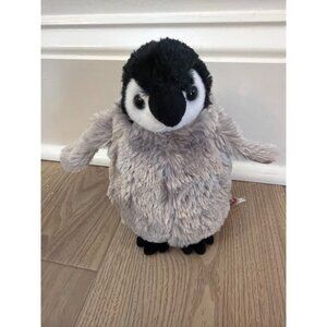 Douglas Baby Penguin Plush Stuffed Animal Toy Gray & Black Soft Cuddly 8 Inches